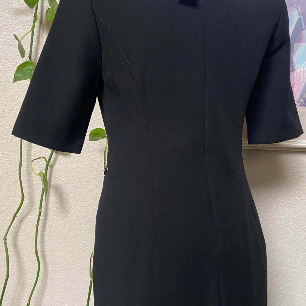 Sale! Gorgeous Black Silhouette Dress, size 4, White House Black Market. - Picture 9 of 14